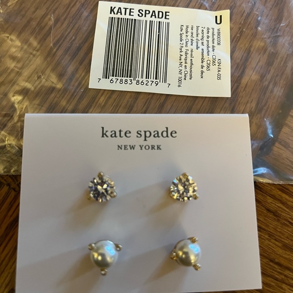 Kate Spade Costume jewelry- 2 pair of earring - Picture 3 of 4